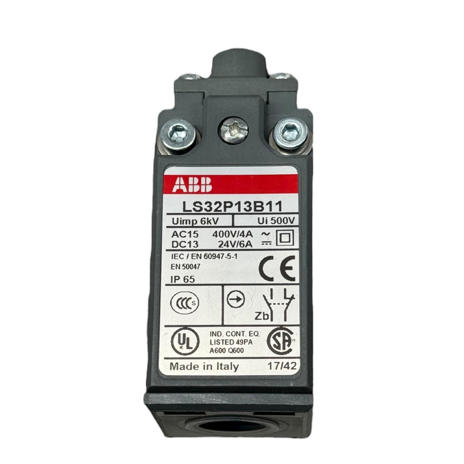 Rötelmann ST/PT-F DN25 PN250 Kugelhahn 1” BSP mit ABB LS32P13B11 Endschalter