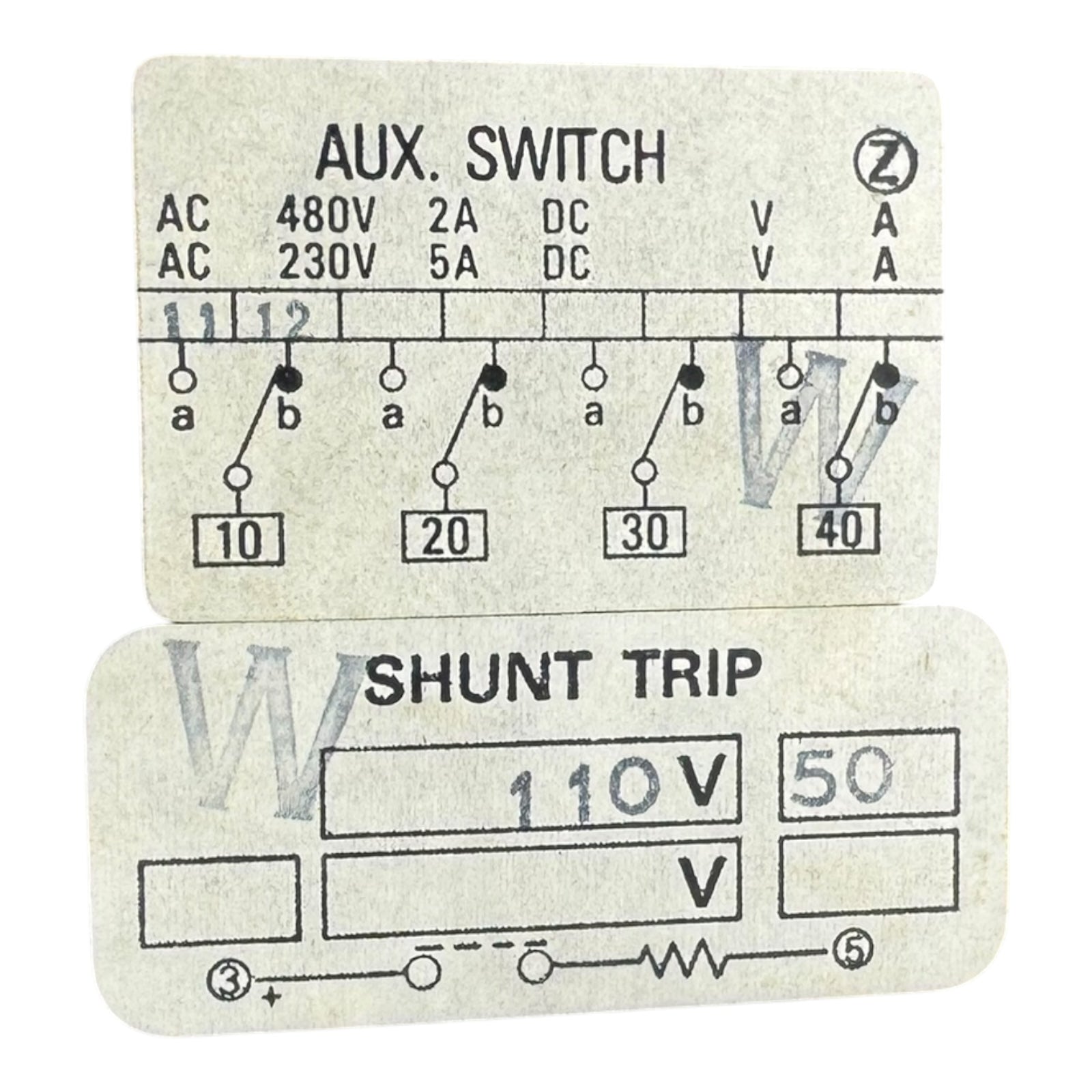 Terasaki TL-225E Leistungsschalter 175A 3-polig AC600V DC250V AUX