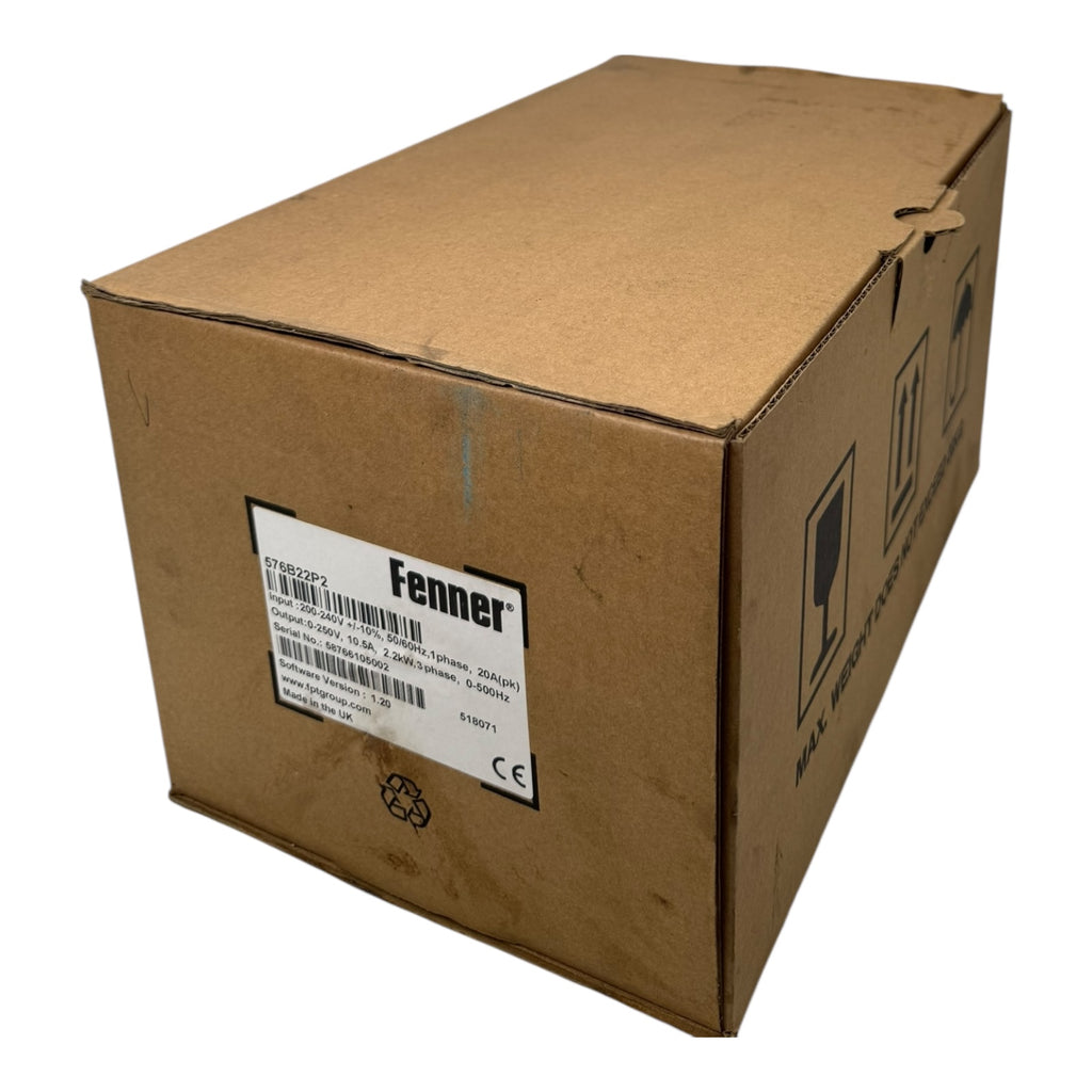 Fenner Frequenzumrichter 576B22P2 10,5A 2,2kW 200-240V 3PH S/W1.2 UNUSED