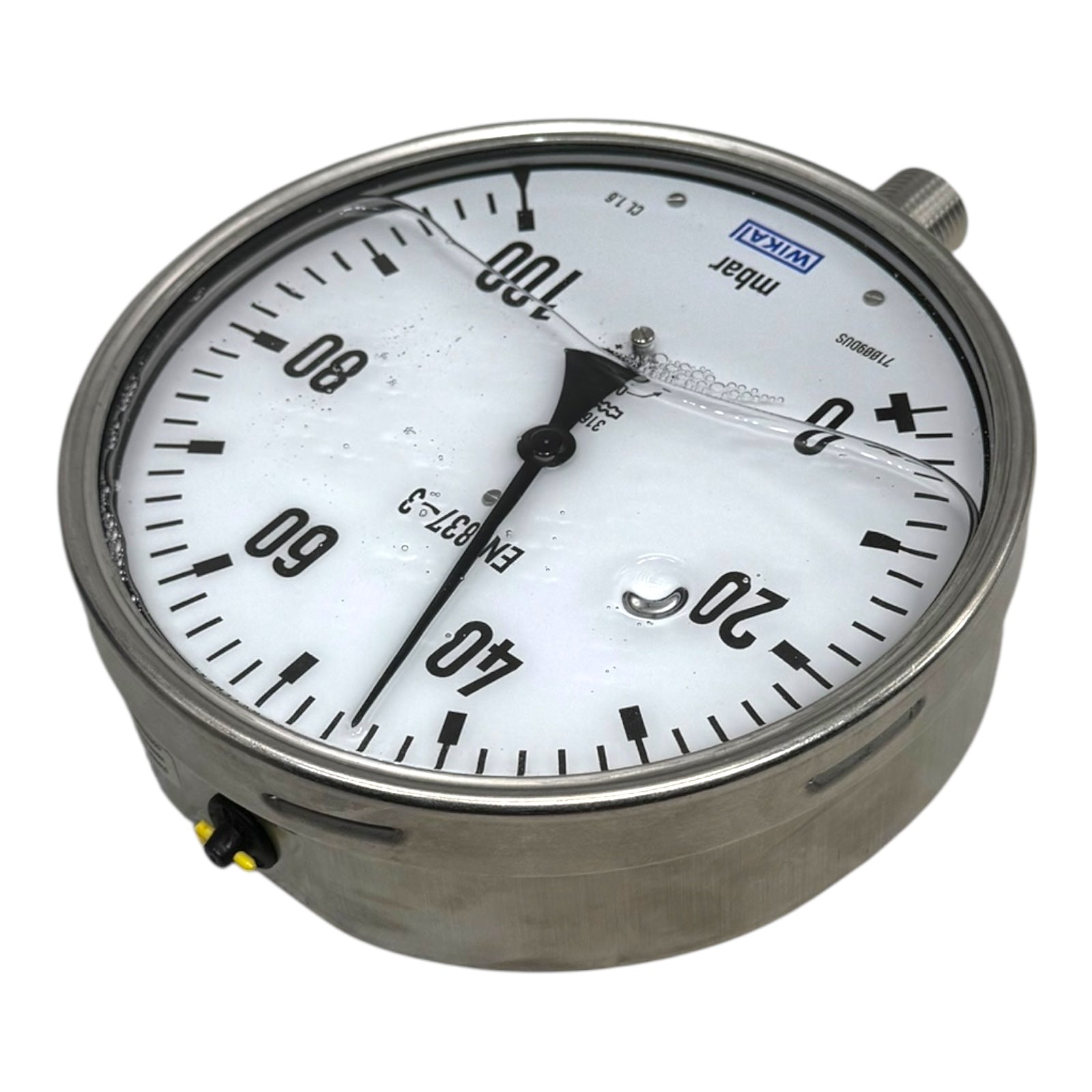 WIKA Manometer 633.50.160 Ø160mm 0–100 mbar 1/2” NPT EN837-3