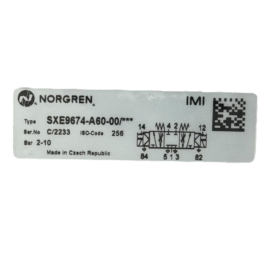 Norgren IMI Magnetventil SXE9674-A60-00 Pneumatikventil 5/2 Wege 2-10 Bar
