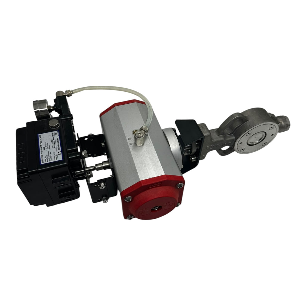 END-Armaturen BVHD DN50 PN25 Klappe mit EPR Elektro-Pneumatik Positioner IP66