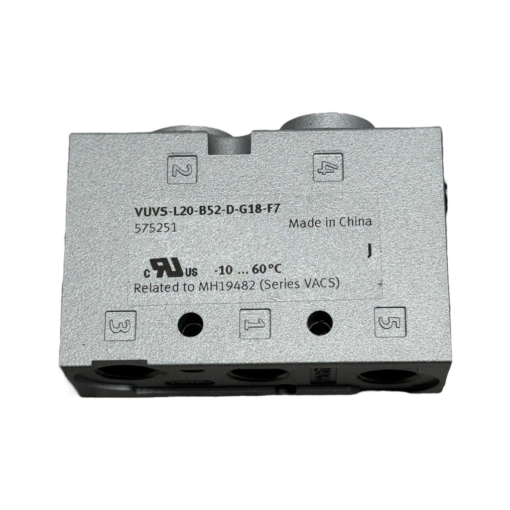 Festo VUVS-L20-B52-D-G18-F7 Magnetventil 5/2-Wege 24 V DC G1/8 Pneumatikventil