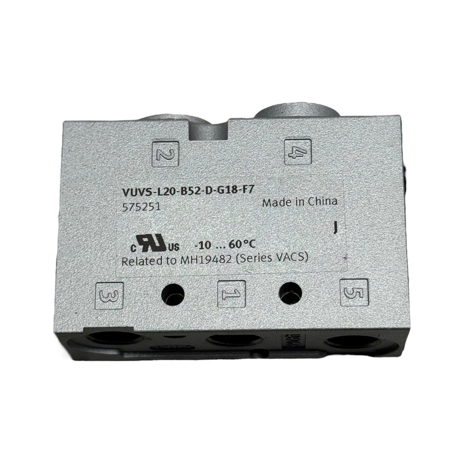 Festo VUVS-L20-B52-D-G18-F7 Magnetventil 5/2-Wege 24 V DC G1/8 Pneumatikventil
