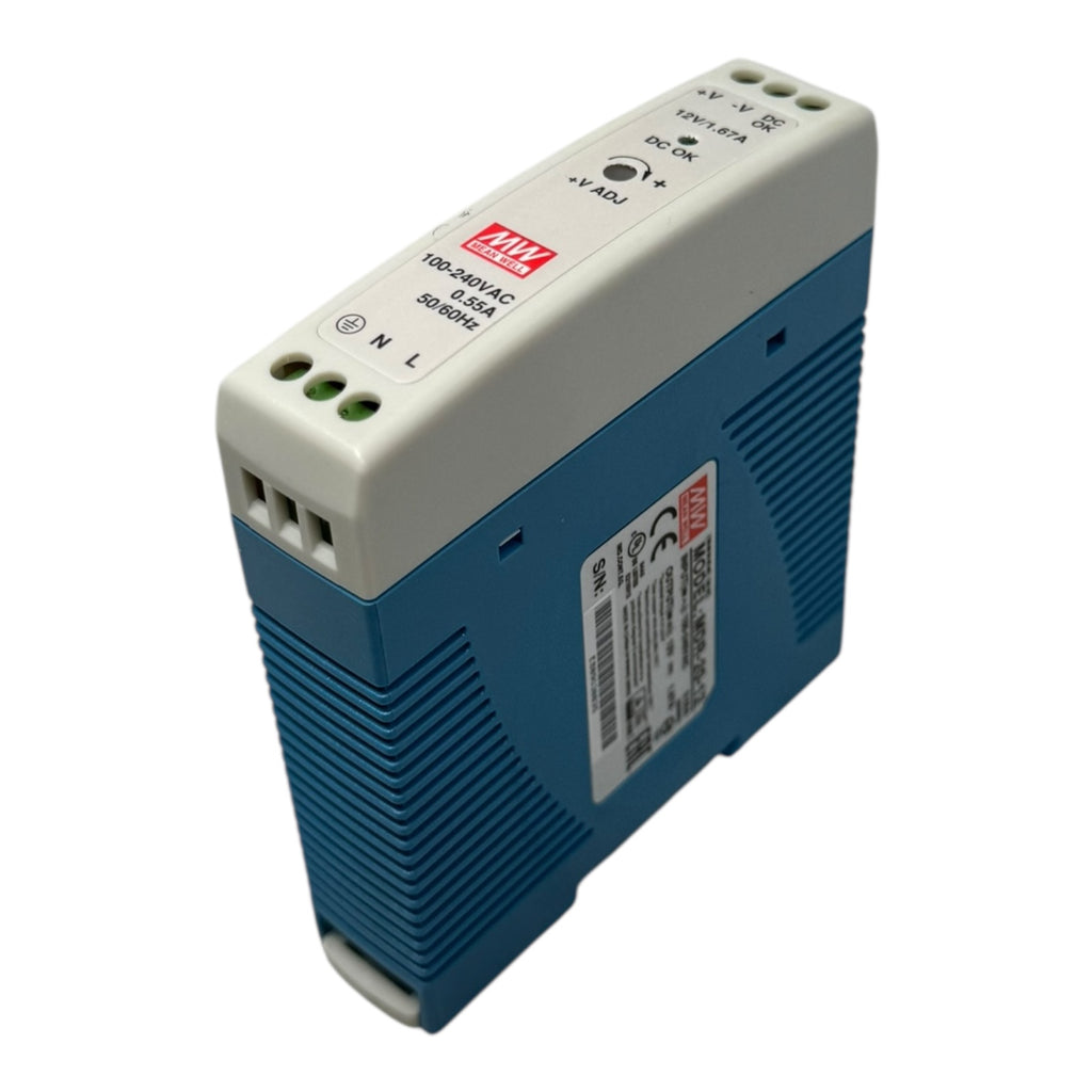 MeanWell MDR-20-12 Netzteil Schaltnetzteil 12V 1.67A 100-240VAC 0.55A IP20