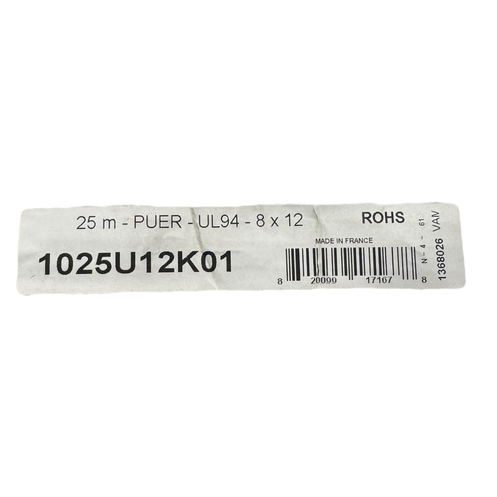 Legris 1025U12K01 25m 8x12mm PU-Schlauch Pneumatikleitung UL94 RoHS schwarz