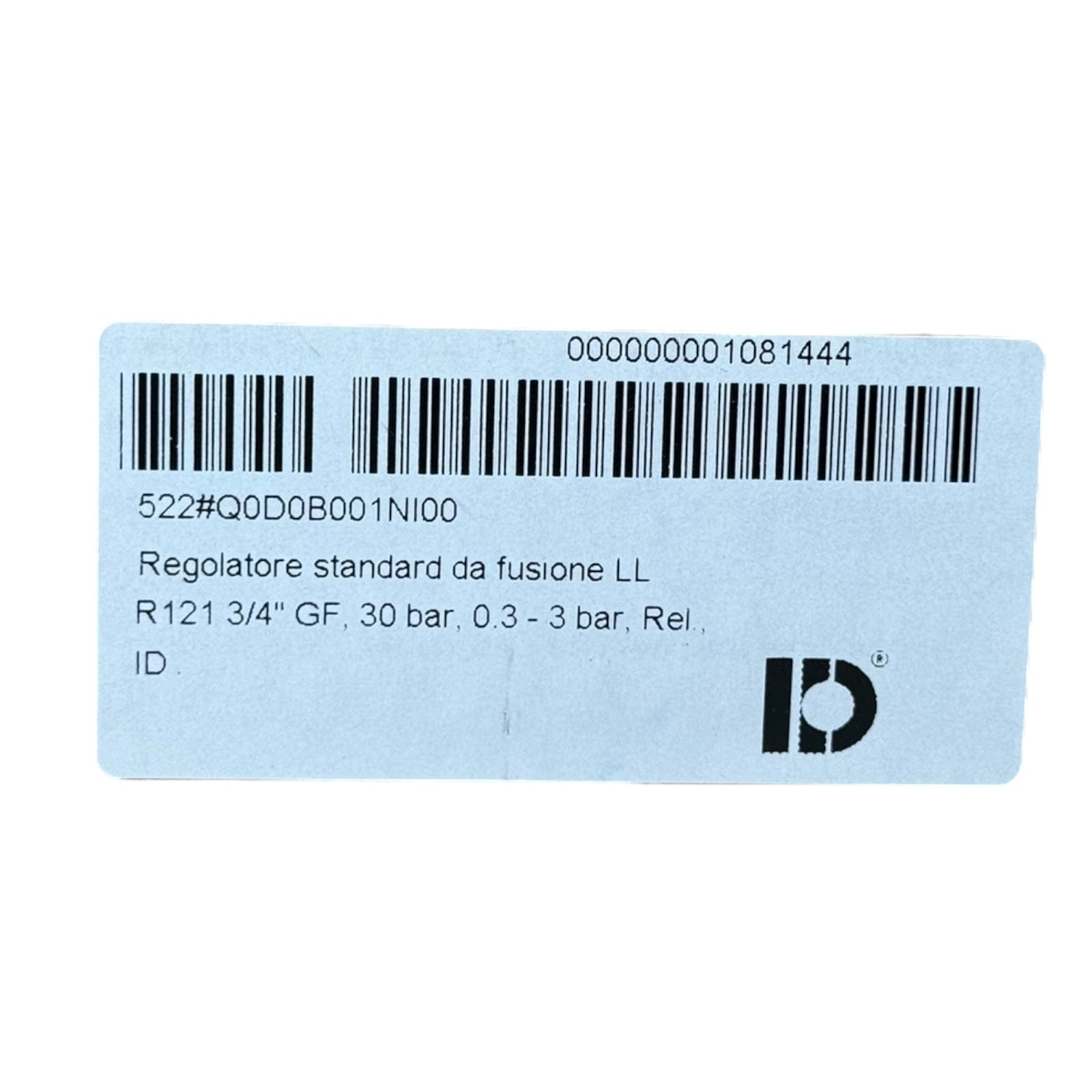 ID Druckminderer R121B2 REL 3/4” GF LL 30bar 0,3–30bar Regler mit Manometer WIKA