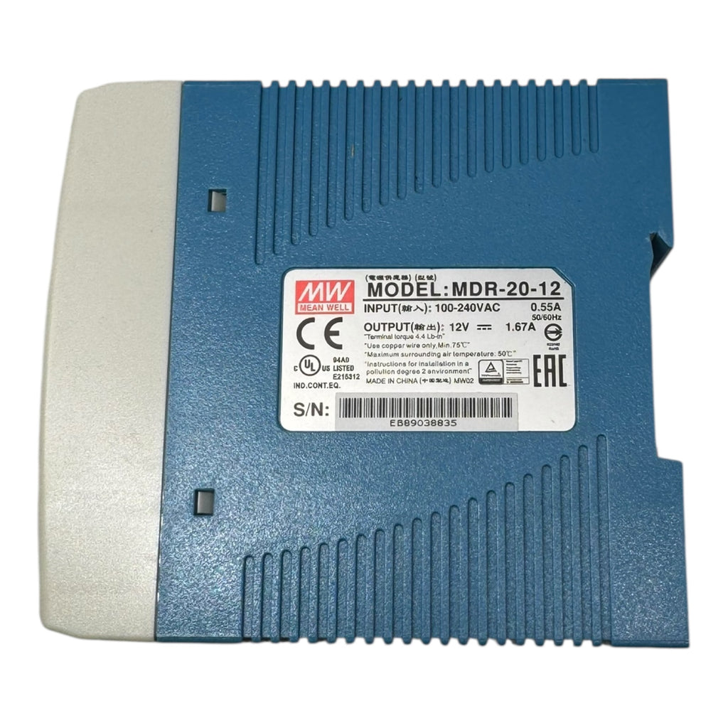MeanWell MDR-20-12 Netzteil Schaltnetzteil 12V 1.67A 100-240VAC 0.55A IP20