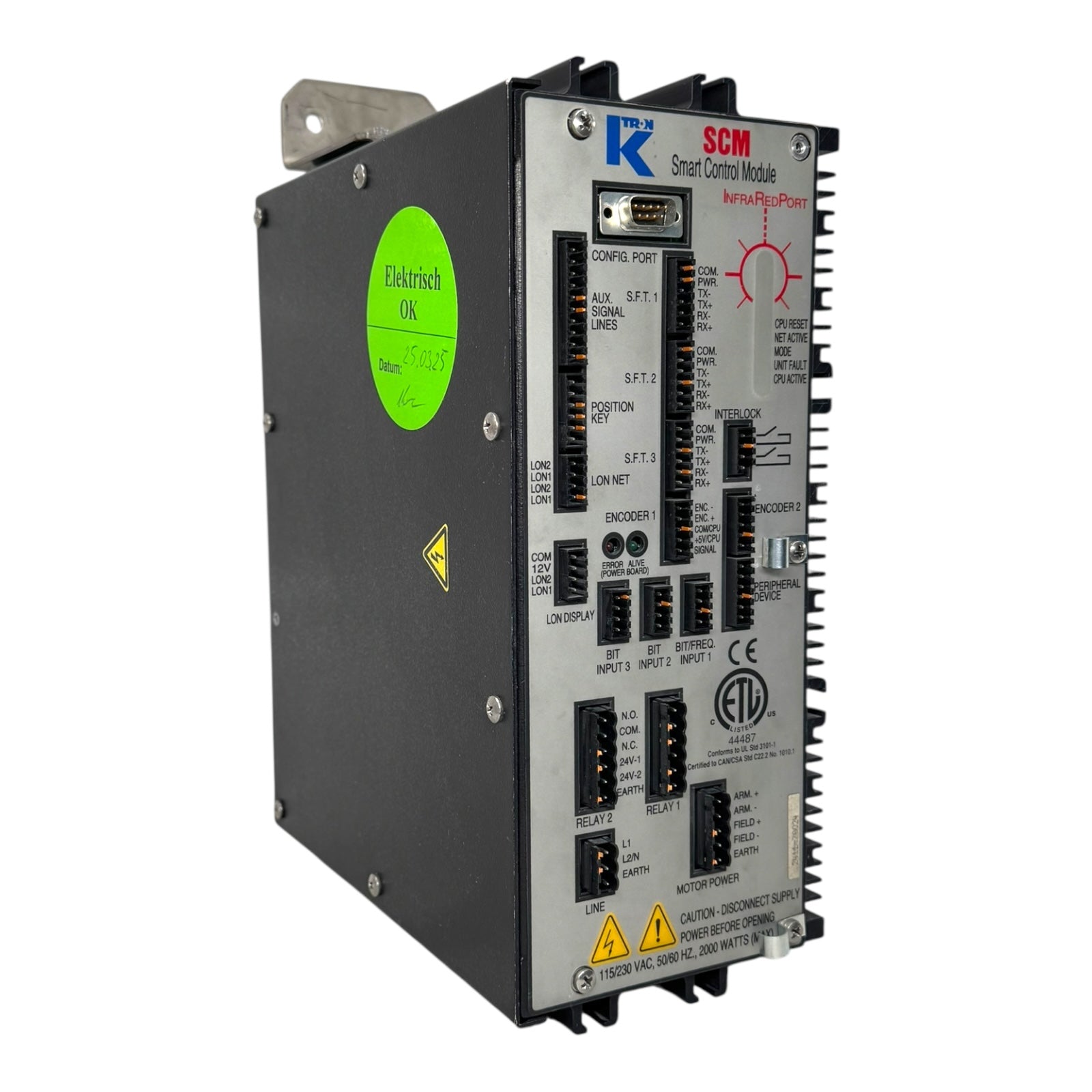 K-TRON 2411-70024 SCM Smart Control Modul 115/230VAC 2000W Steuerung