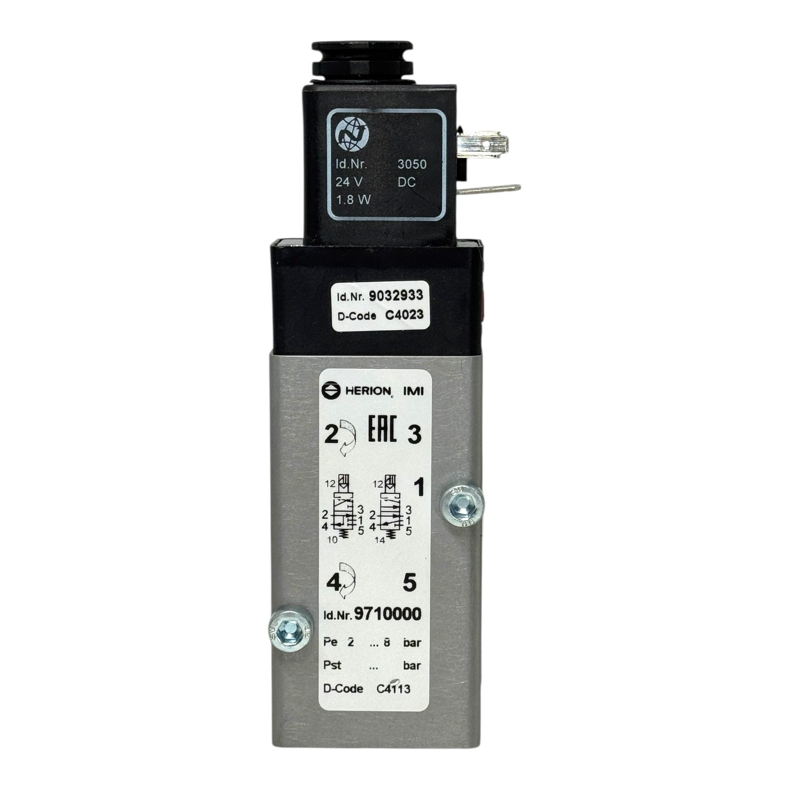 IMI Norgren Herion 9710000 NAMUR 5/2-Wege Ventil G1/4 24VDC Magnetventil 9032933