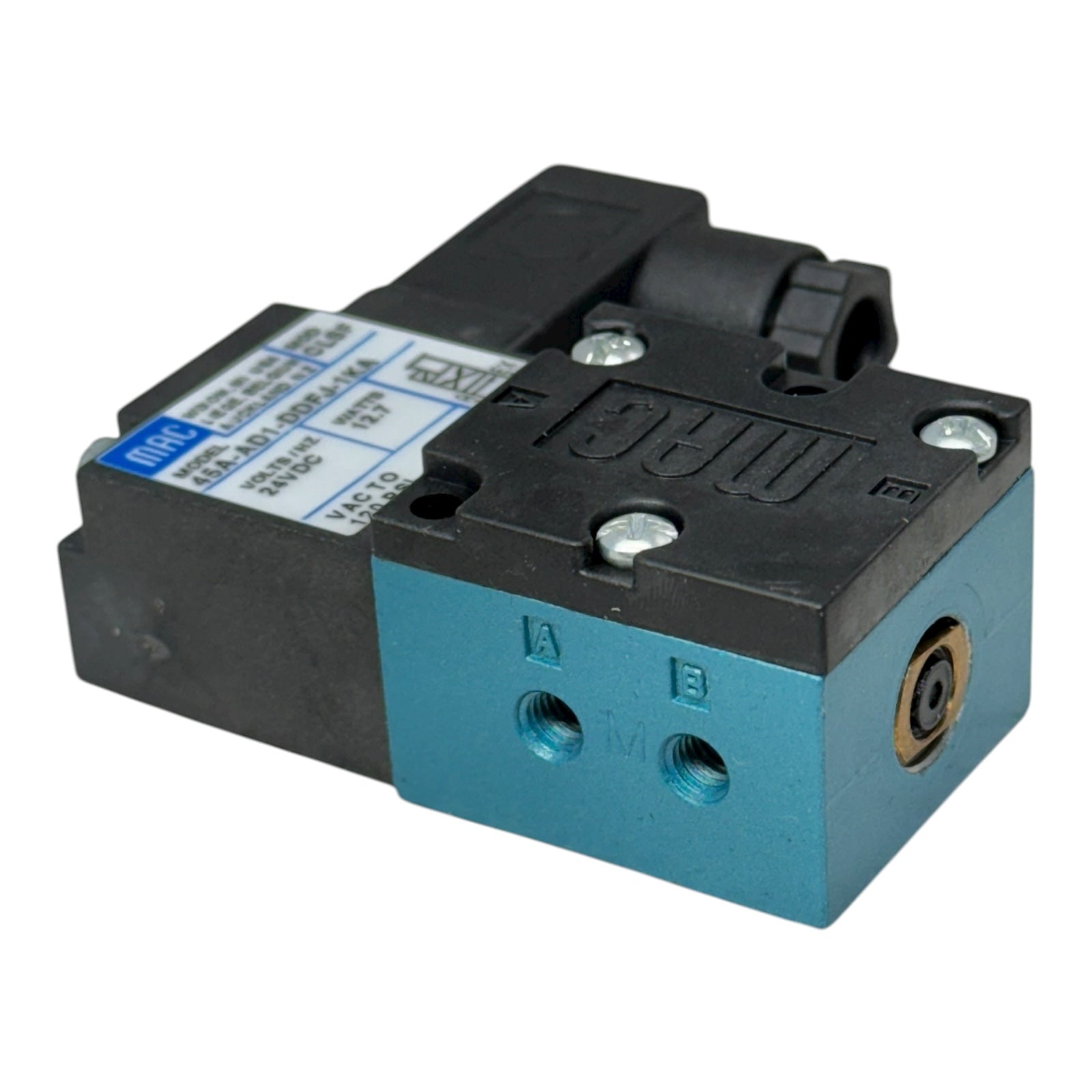 MAC 45A-AD1-DDFJ-1KA Magnetventil 24V DC 12.7W Pneumatikventil 120PSI