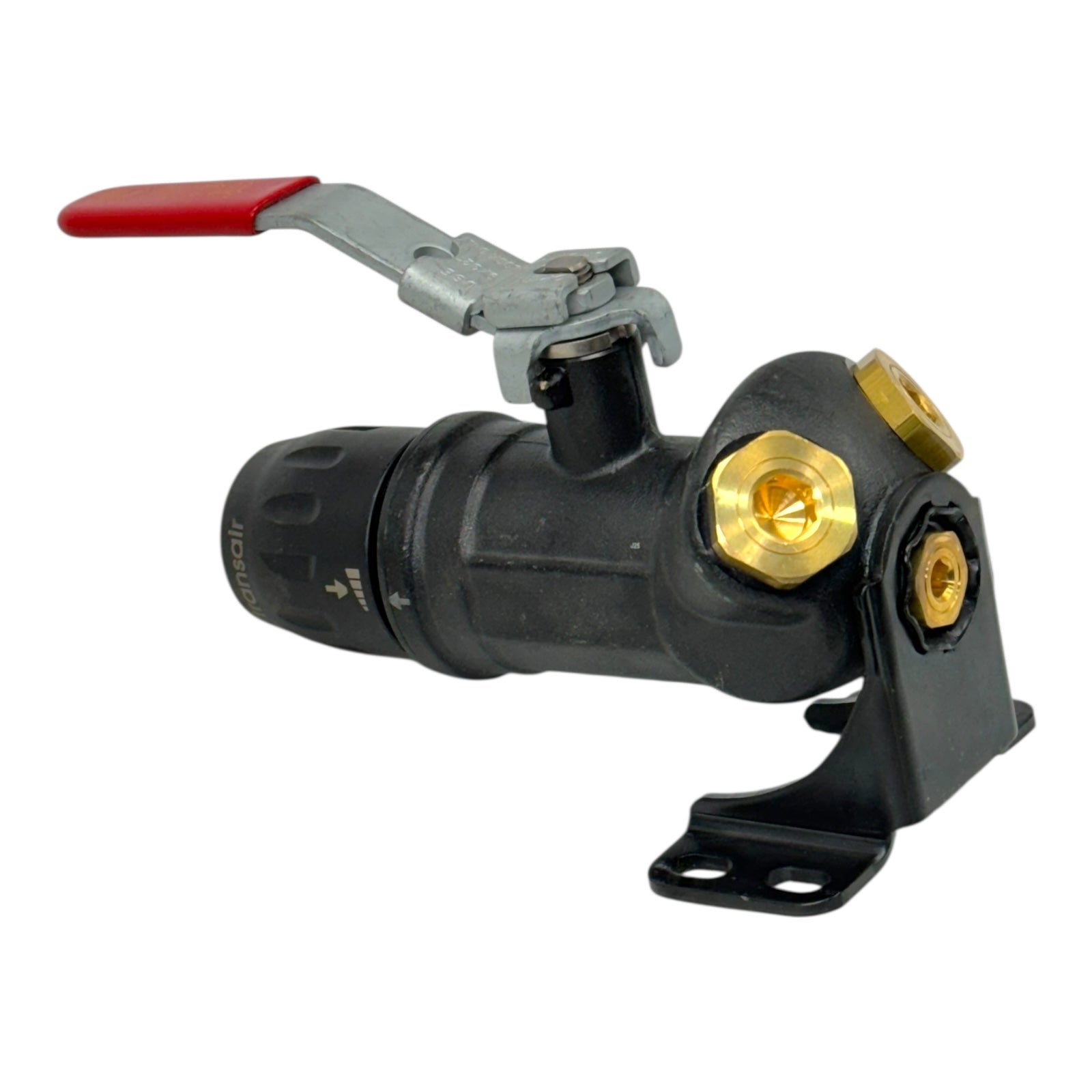 Transair Absperrventil 1” Kugelhahn Aluminium Druckluftleitung Wandhalter