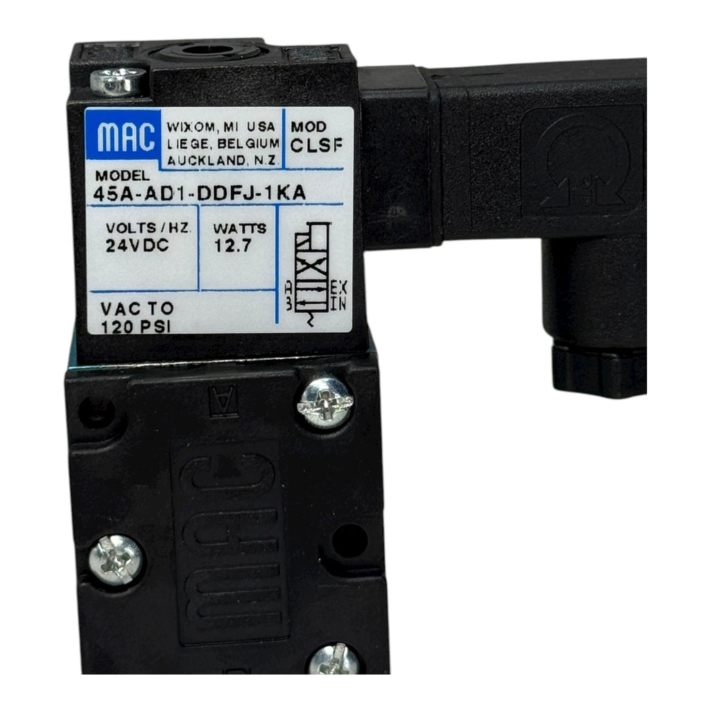 MAC 45A-AD1-DDFJ-1KA Magnetventil 24V DC 12.7W Pneumatikventil 120PSI