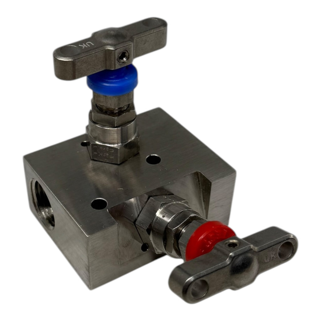 PARKER HALS2VPNC 2-Wege Manifold 1/2" NPT 414bar 316SS 260°C