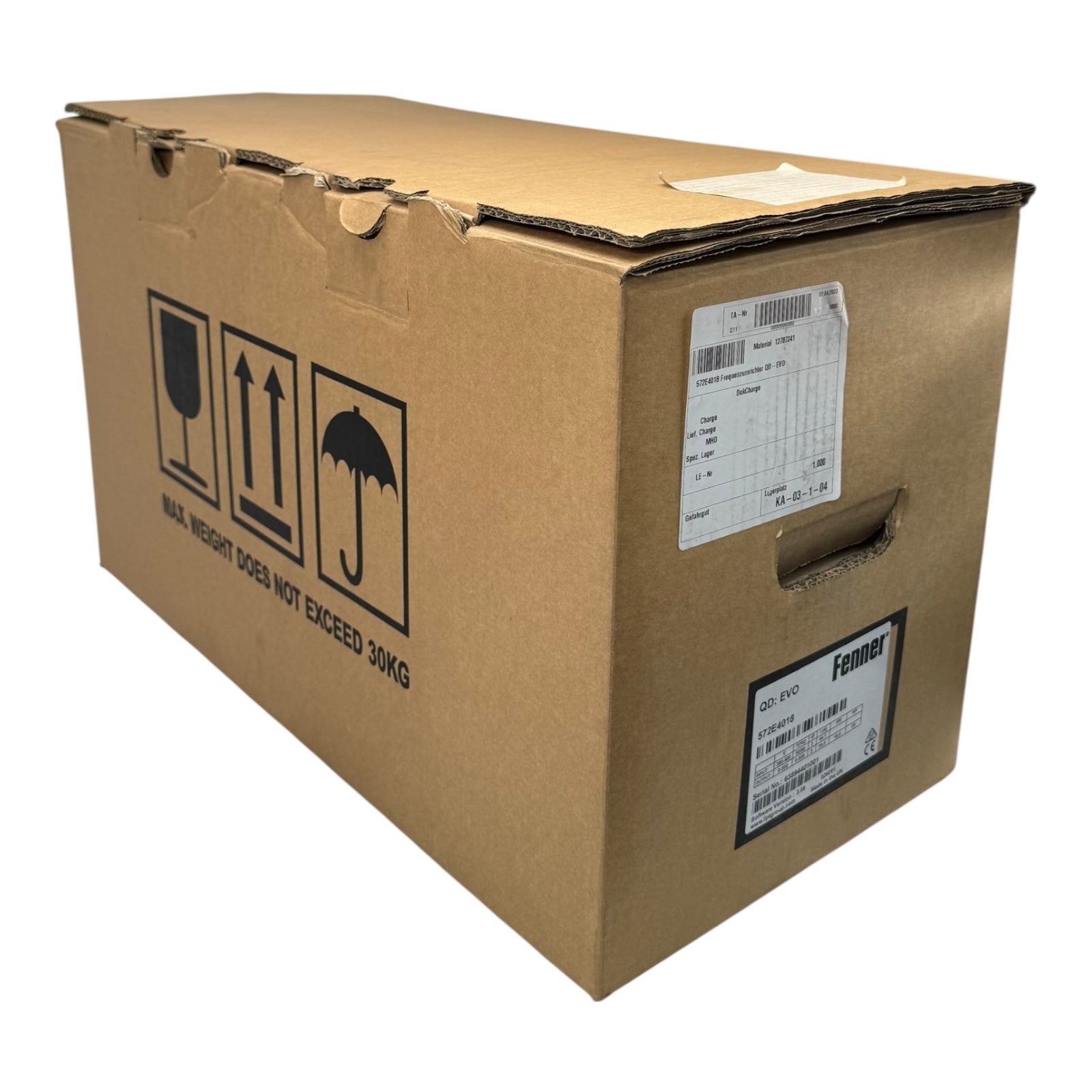 Fenner QD:EVO 572E4018 Frequenzumrichter 18,5kW 380-480V 39A 0-500Hz 3PH UNUSED