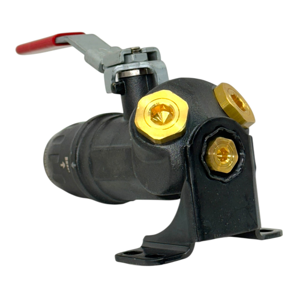 Transair Absperrventil 1” Kugelhahn Aluminium Druckluftleitung Wandhalter