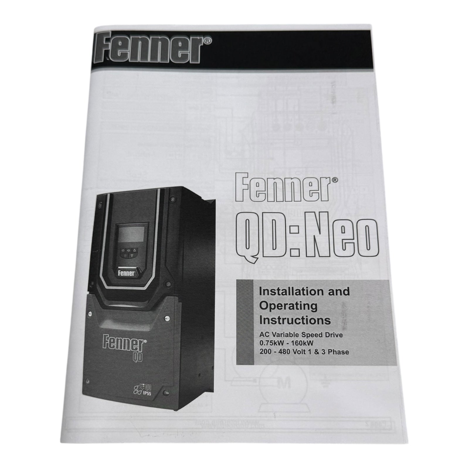 Fenner QD:Neo 572N41P5 Frequenzumrichter 1,5kW 380-480V 4,1A SW 1.3 UNUSED 3-PH