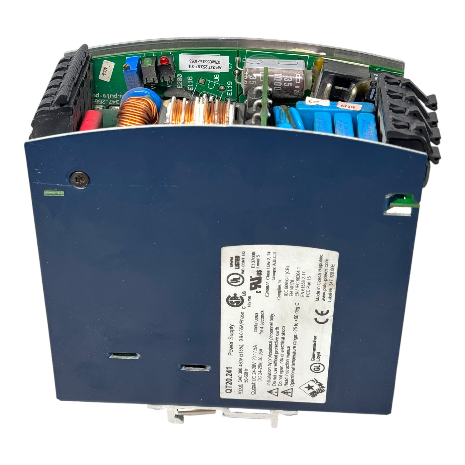 Puls QT20.241 Netzteil 24–28V DC 20–26A 380–480V AC DIN Rail Power Supply