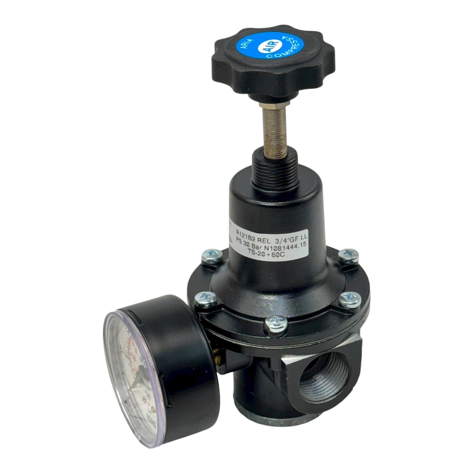 ID Druckminderer R121B2 REL 3/4” GF LL 30bar 0,3–30bar Regler mit Manometer WIKA