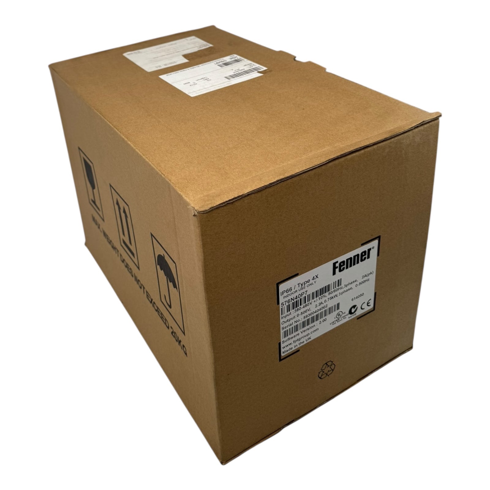 Fenner QD:Neo 576N40P7 Frequenzumrichter 0,75kW 380-480V IP66 2,2A 3PH UNUSED