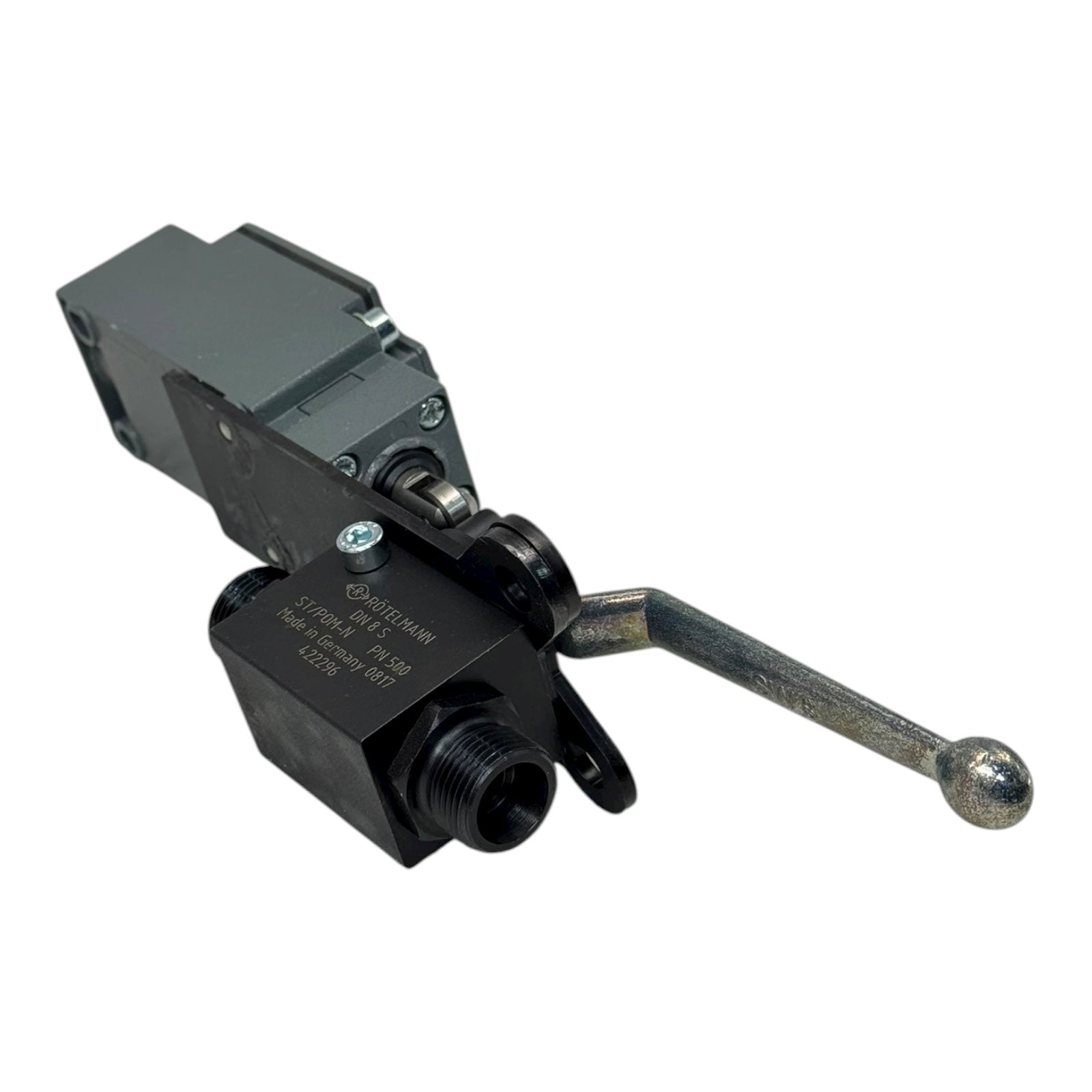 Rötelmann ST/POM-N DN8 PN500 Kugelhahn 1/4” mit ABB LS40M13L20 Endschalter