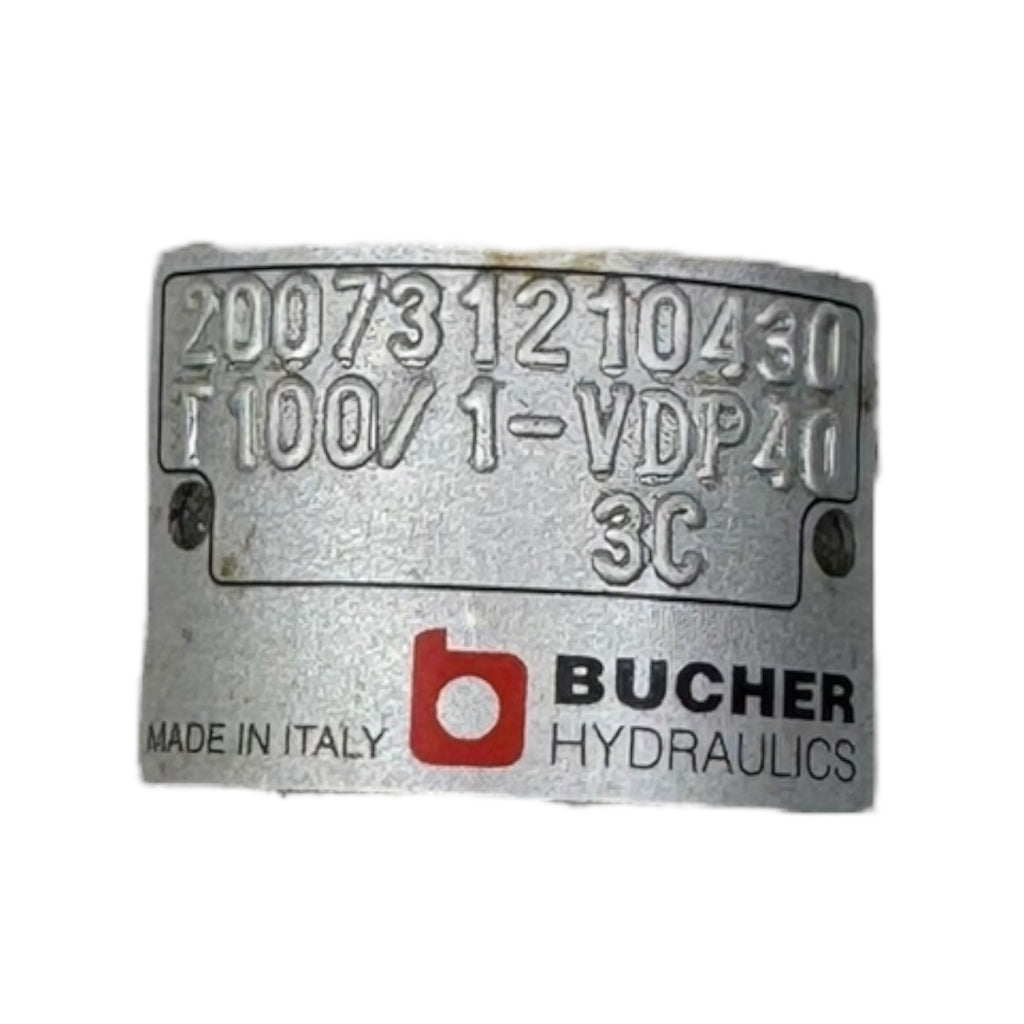 BUCHER Hydr. HDS11 T100/1-VDP40 Zwischenplatte Monoblock Steuerblock Wegeventil