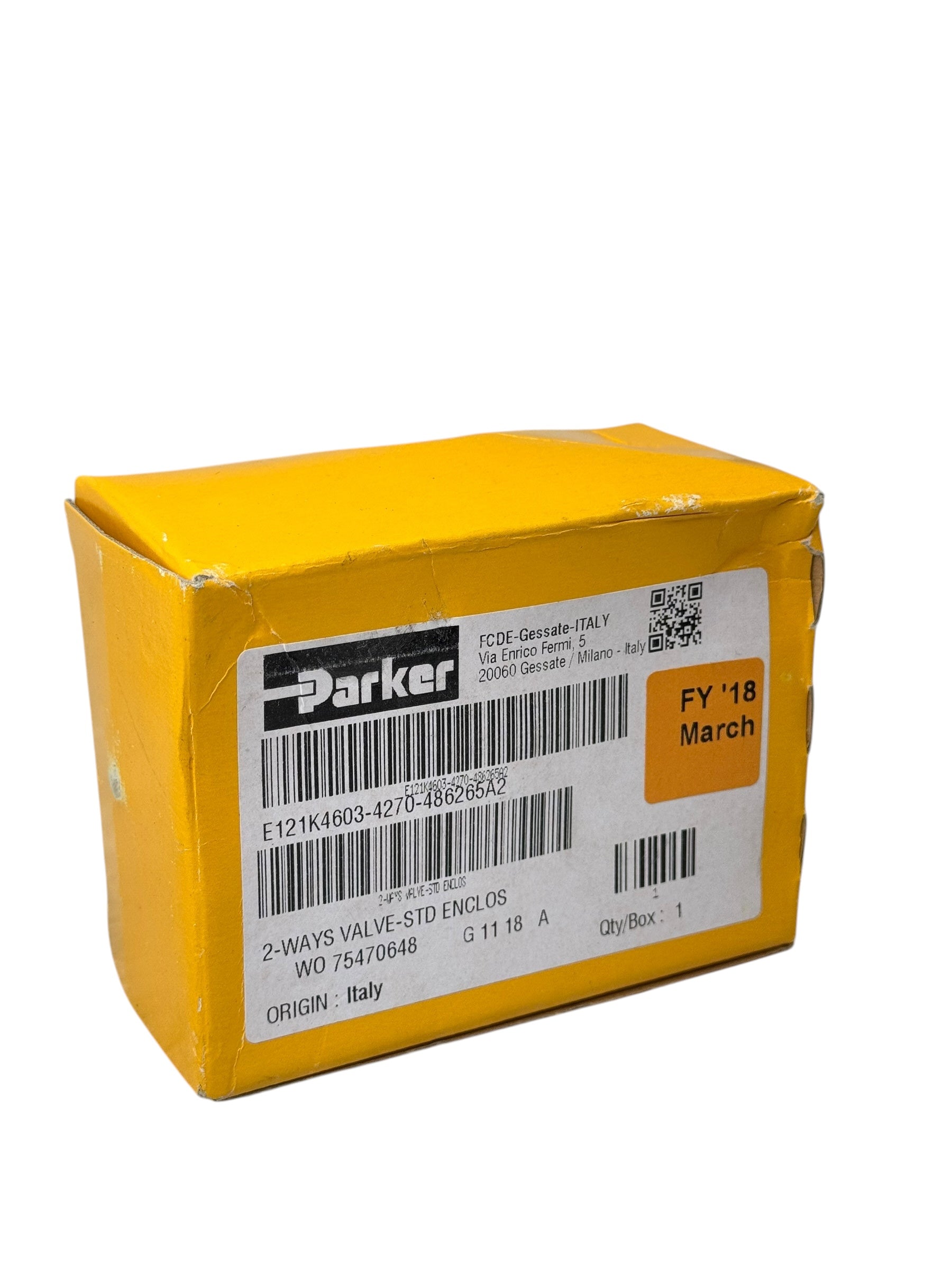 Parker Lucifer E121K4603 Magnetventil 2-Wege 24V 14W Messing 8,5mm