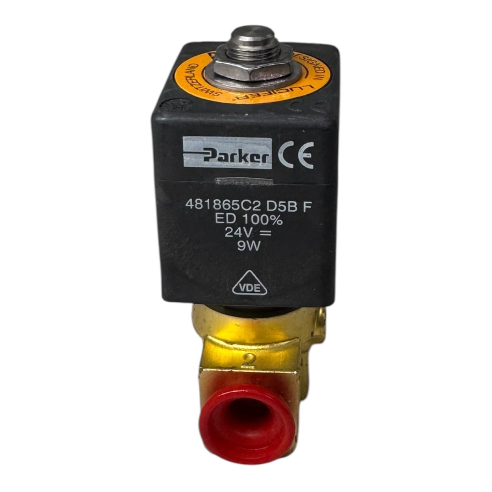 Parker 122K8408 Magnetventil 24V DC 1,5 mm 40 bar Messingventil G1/8”