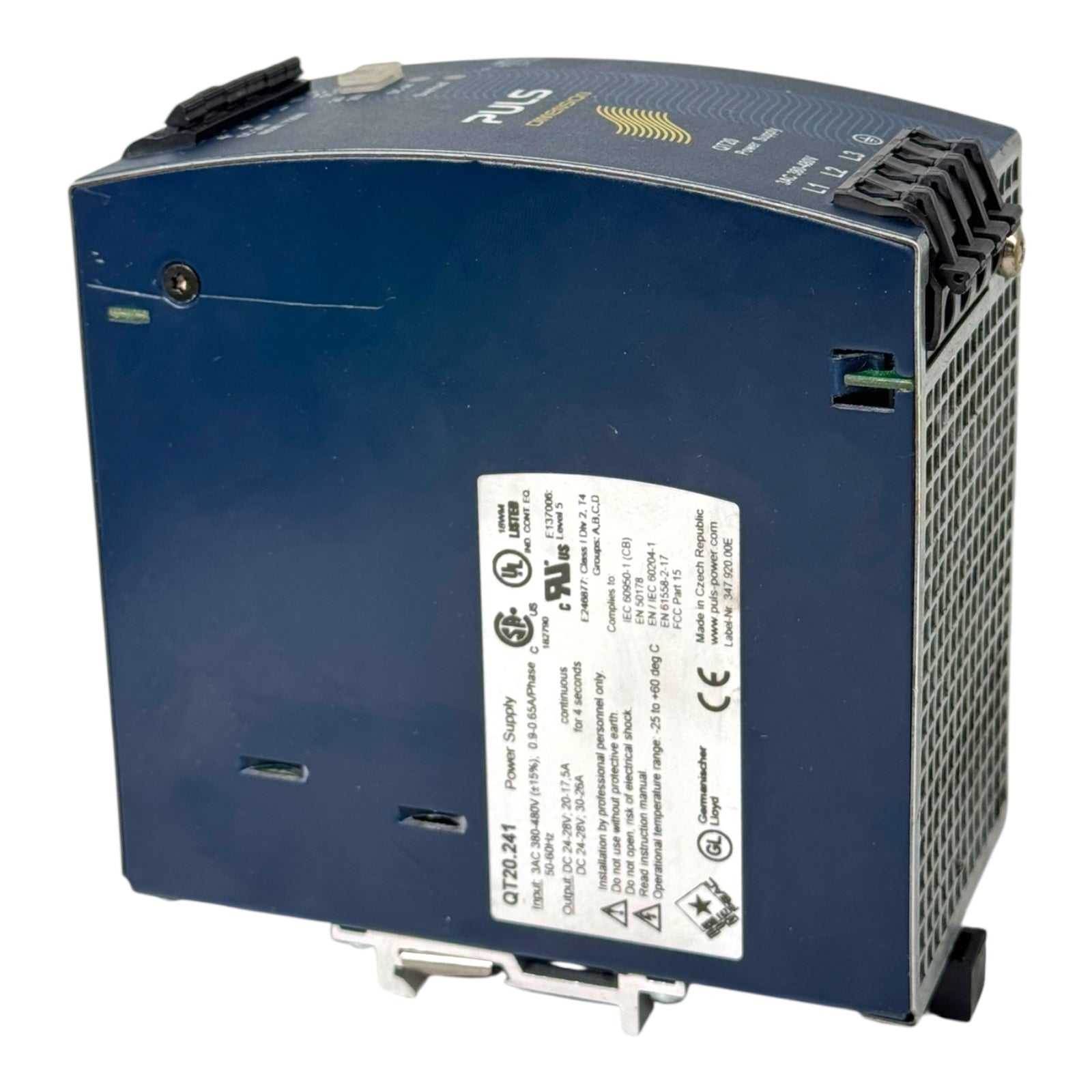 Puls QT20.241 Netzteil 24–28V DC 20–26A 380–480V AC DIN Rail Power Supply
