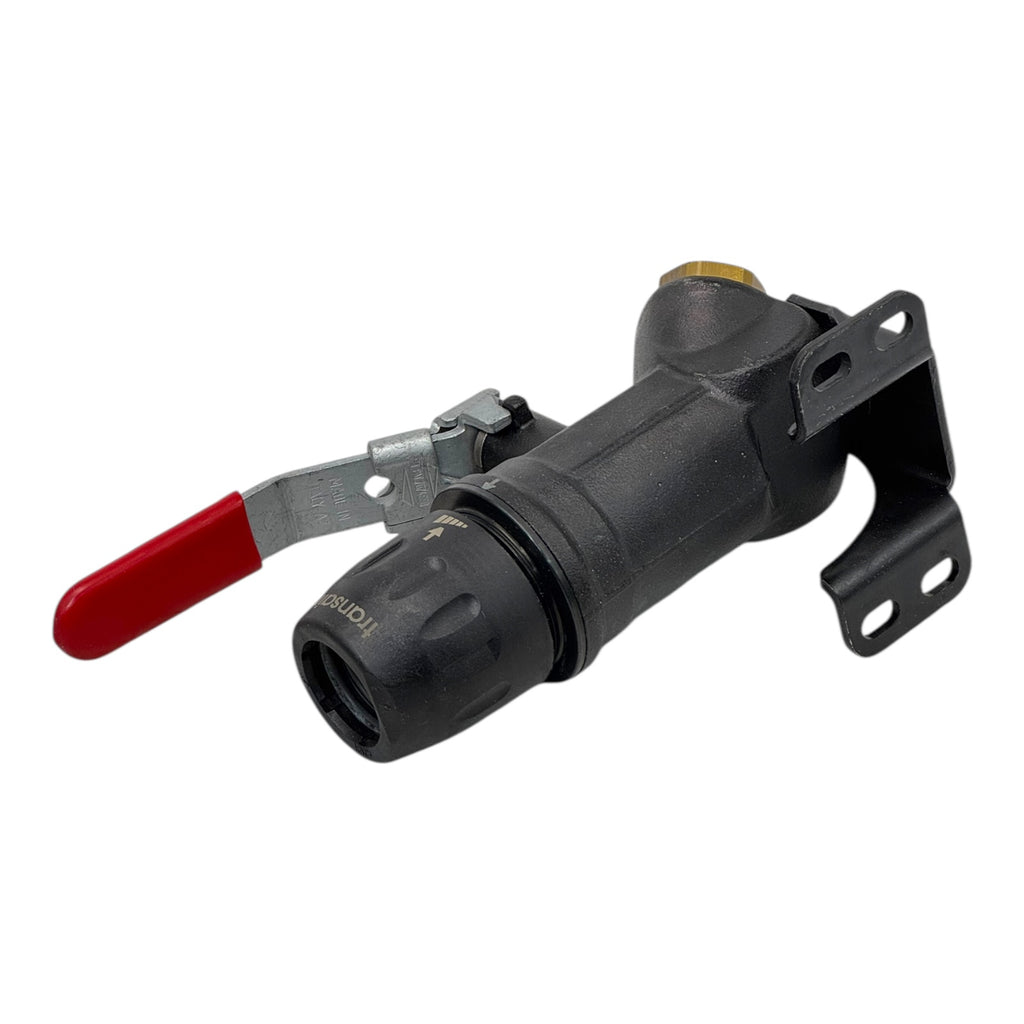 Transair Absperrventil 1” Kugelhahn Aluminium Druckluftleitung Wandhalter