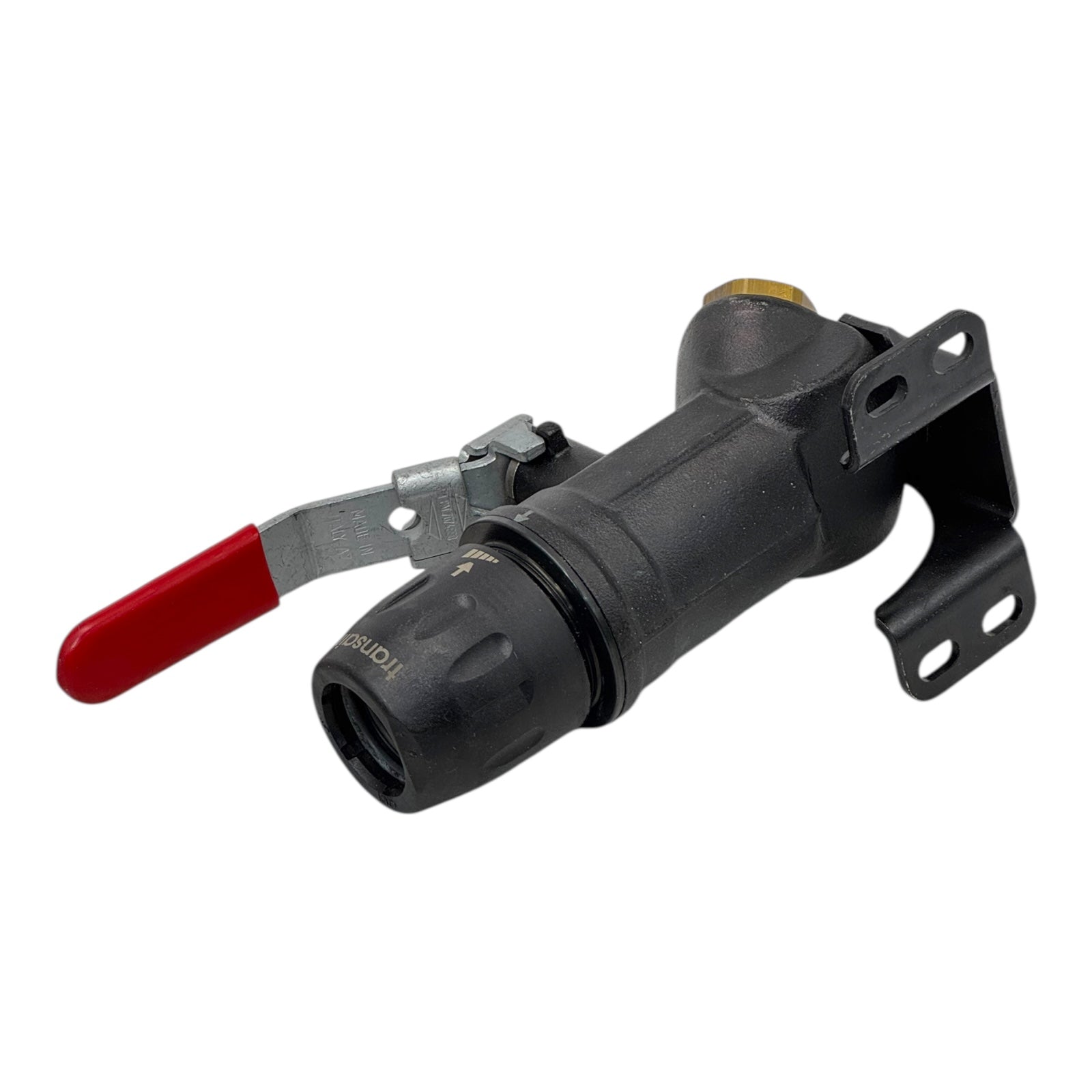 Transair Absperrventil 1” Kugelhahn Aluminium Druckluftleitung Wandhalter