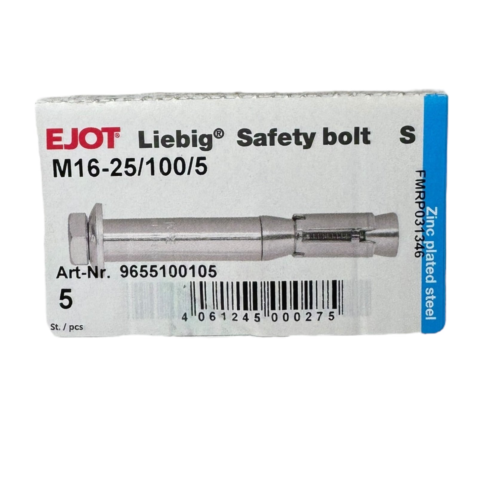 Ejot Liebig M16-25/100/5 9655100105 Safety Bolts S Sicherheitsdübel