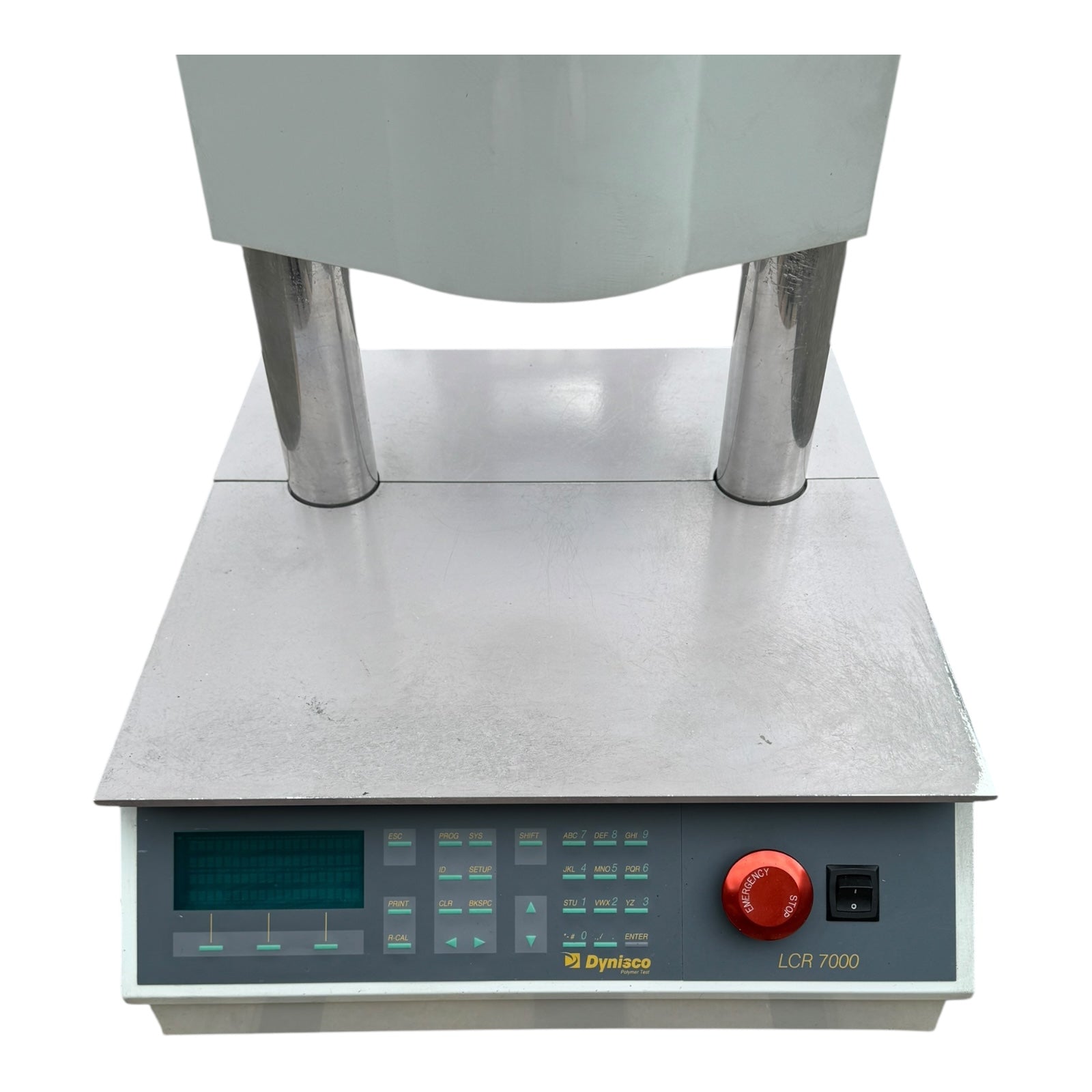 Dynisco LCR7000 Schmelzindexprüfer MFR Gerät 230V mit Alpha Steuerung