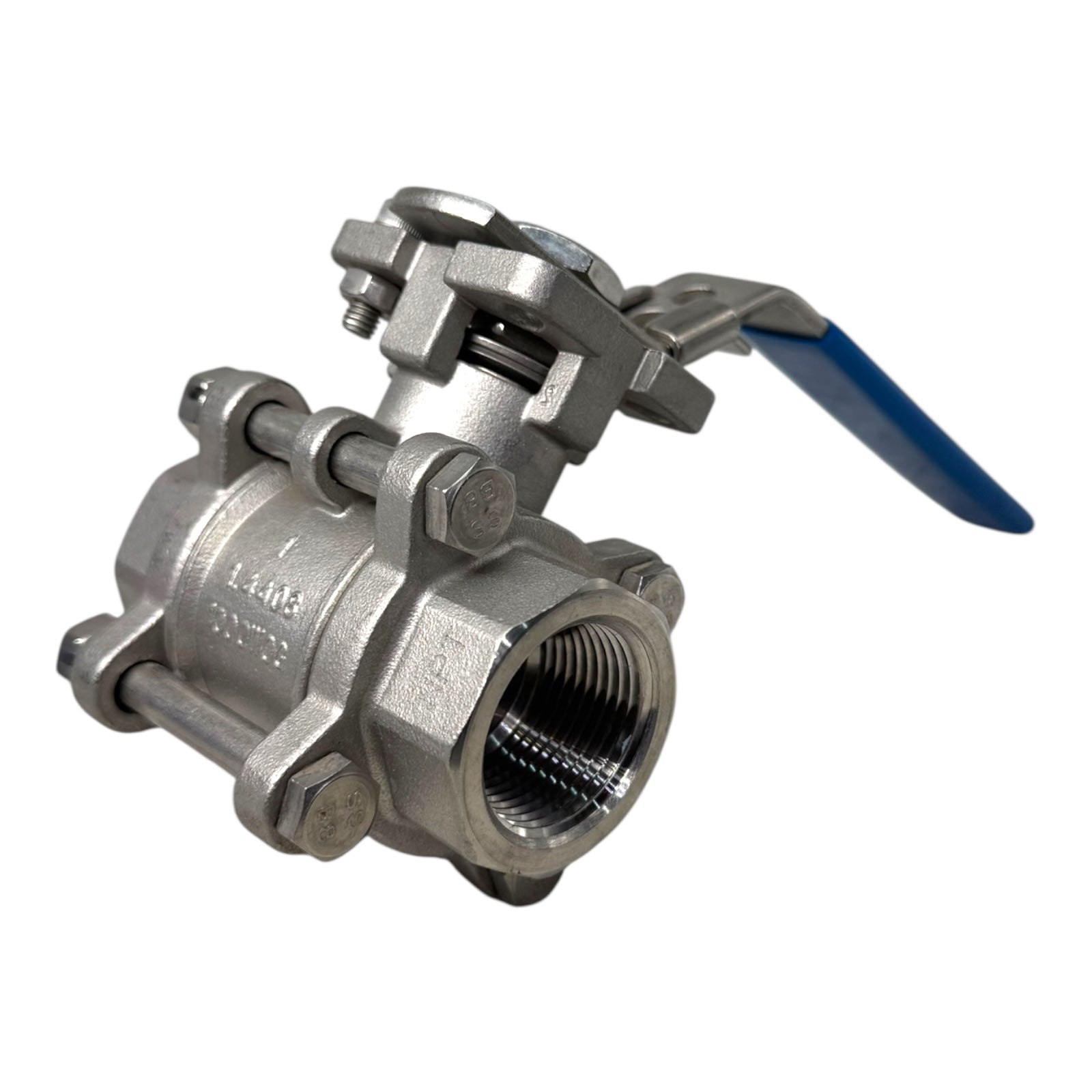Econ Edelstahl Kugelhahn 1” 3-teilig PN69 1000 WOG Innengewinde Ball Valve