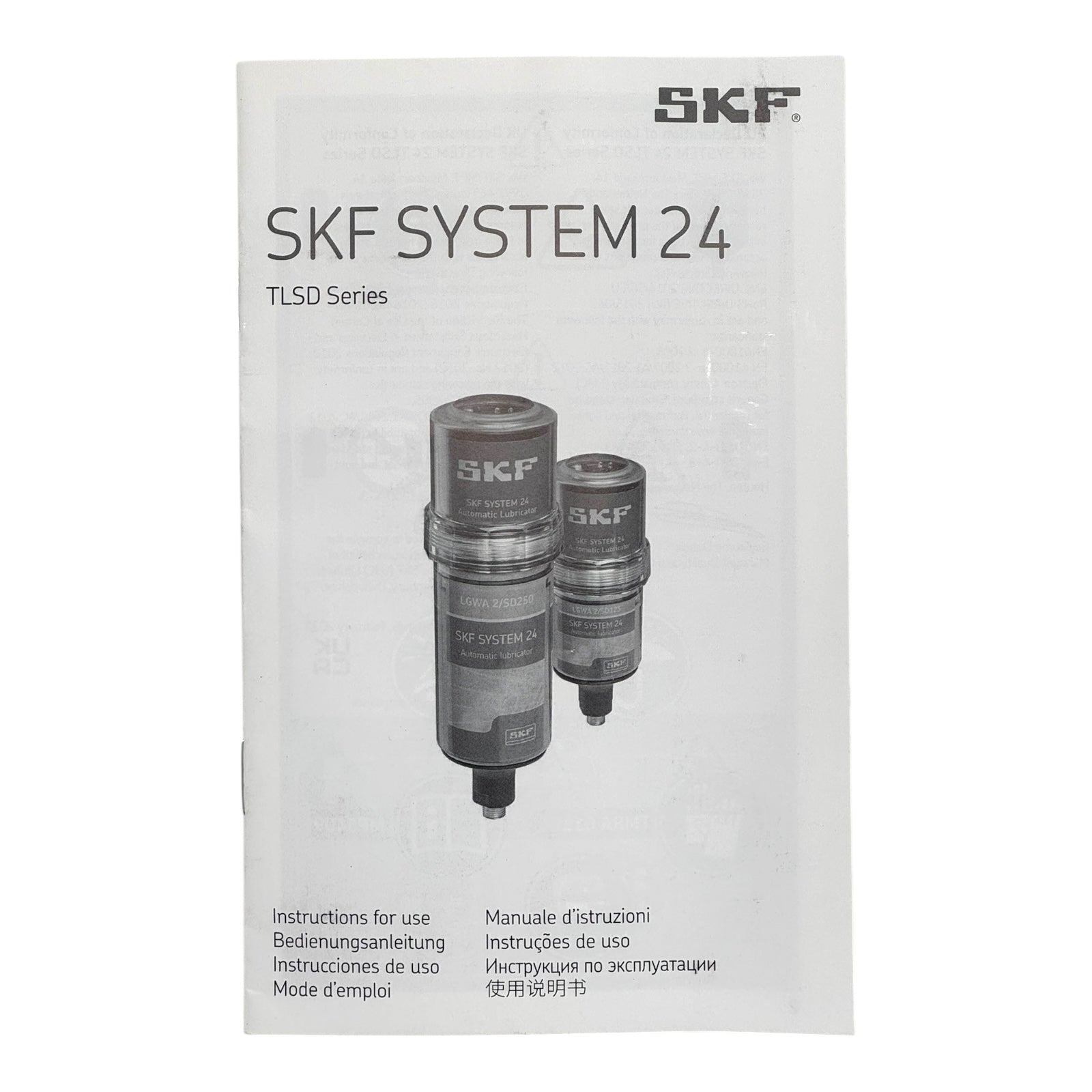 SKF TLSD 125/FG2 System24 Schmierstoffgeber 125ml Automatikschmierer Serie TLSD