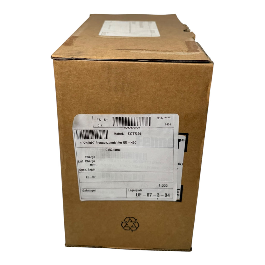 Fenner QD:Neo 572N20P7 Frequenzumrichter 0,75kW 200-240V 4,3A 3PH UNUSED