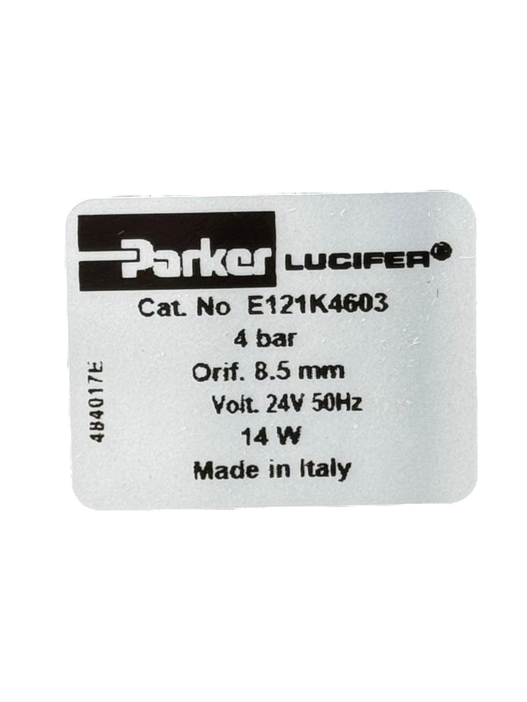 Parker Lucifer E121K4603 Magnetventil 2-Wege 24V 14W Messing 8,5mm
