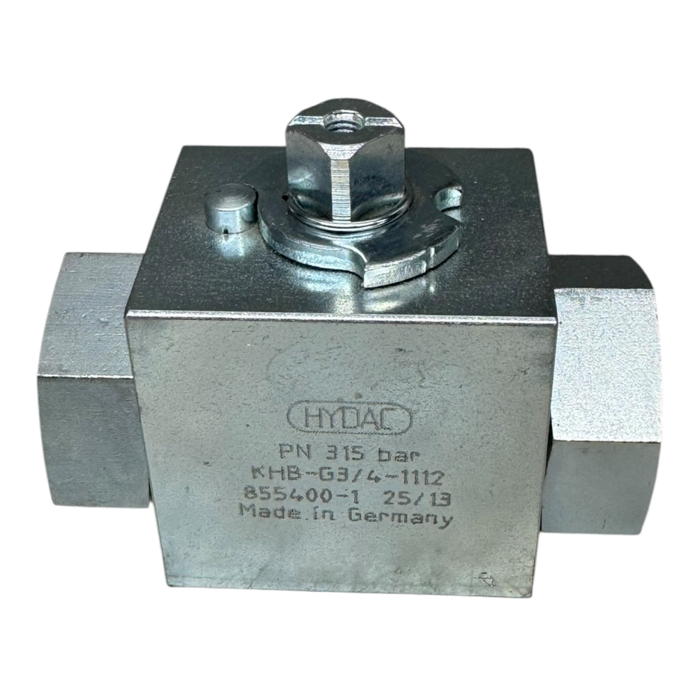 Hydac Kugelhahn KHB-G3/4-1112 PN315 Hochdruckventil 855400-1 3/4”