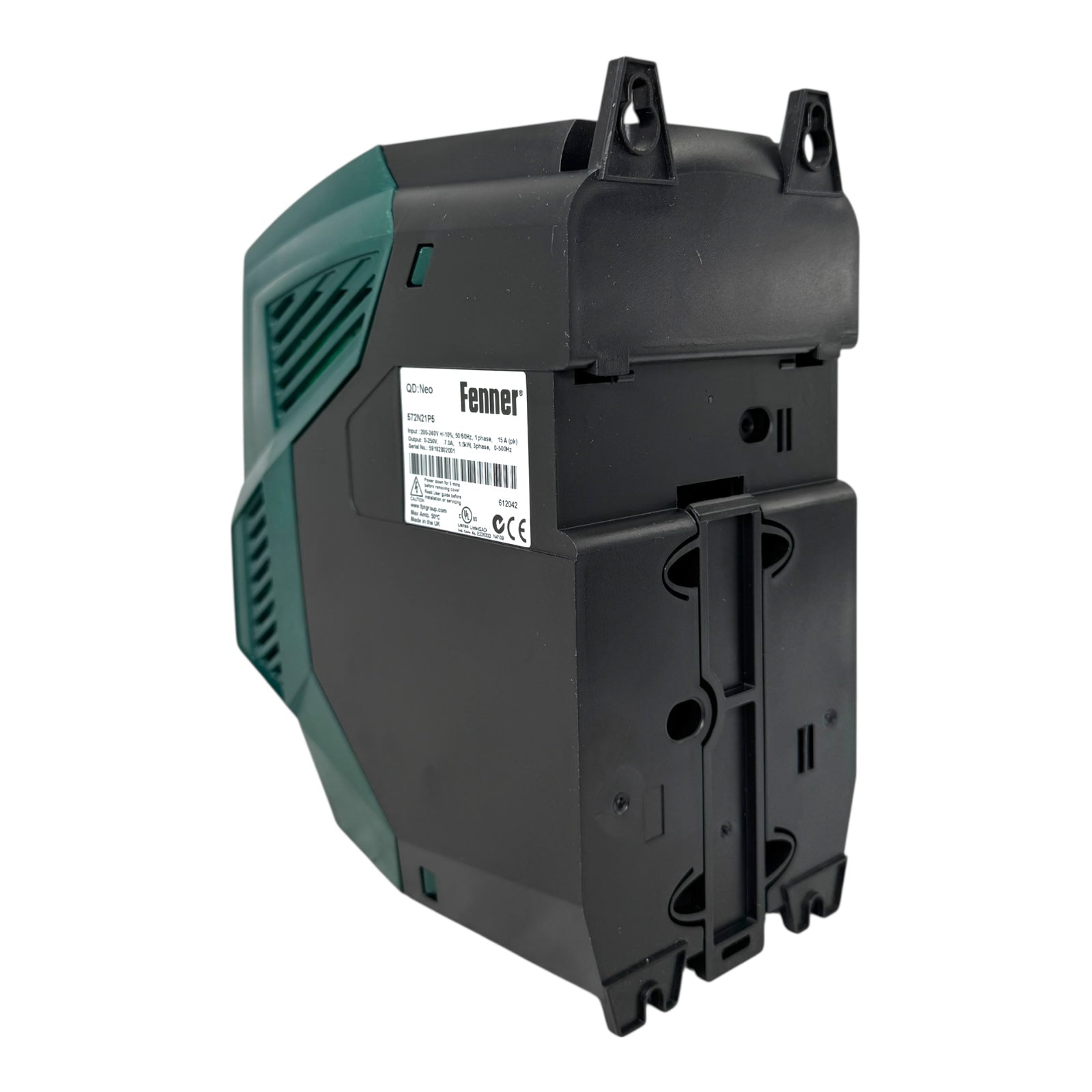 Fenner QD:Neo 572N21P5 Frequenzumrichter 1,5kW 200-240V 7A 0-500Hz UNUSED SW2.00