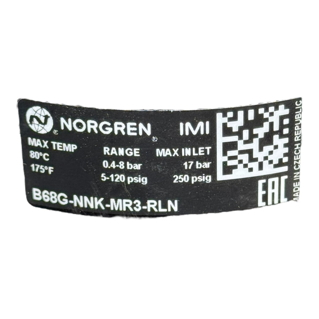 Norgren B68G-NNK-MR3-RLN Druckregler Filtereinheit 17 bar 0,4–8 bar G1″ EX
