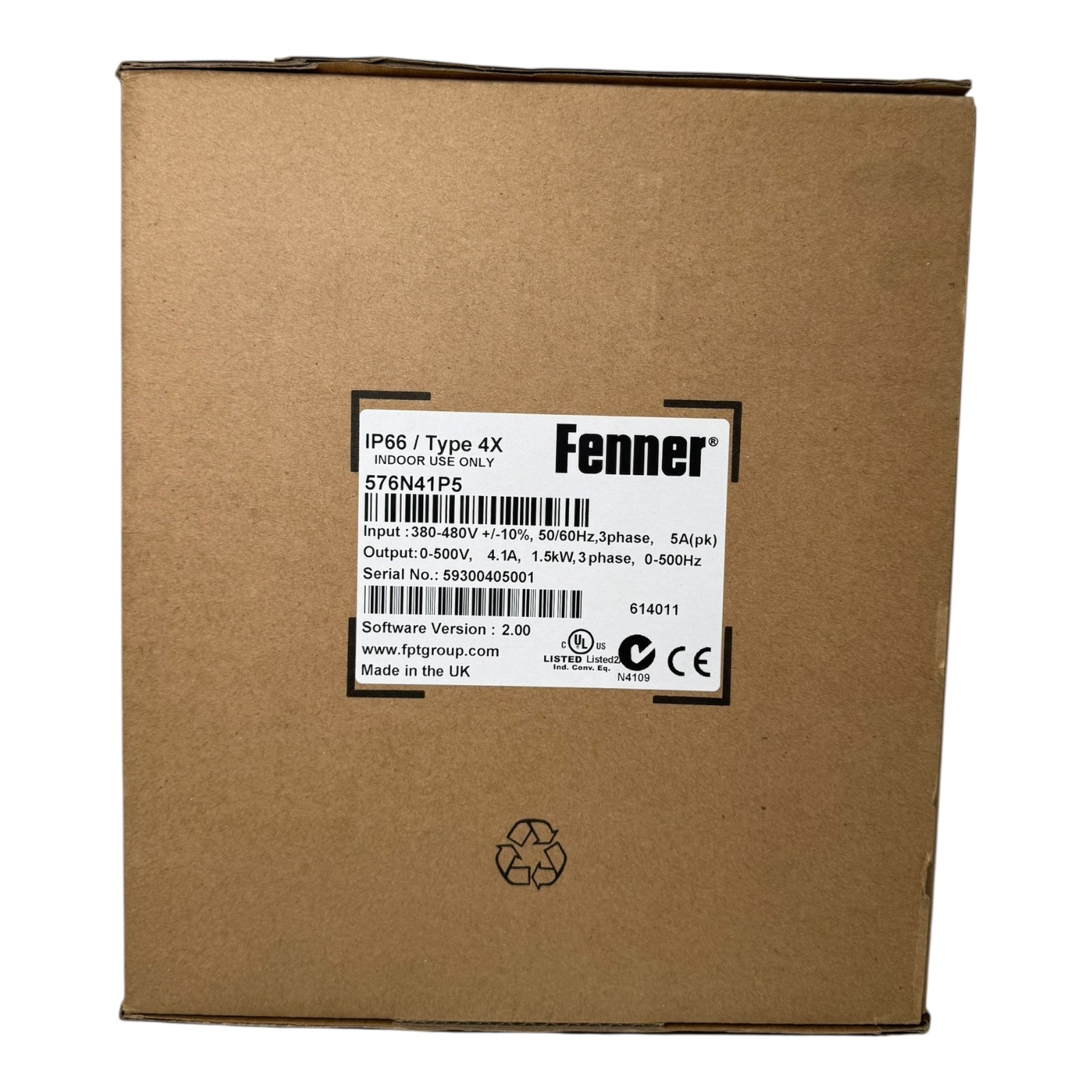 Fenner QD:Neo 576N41P5 Frequenzumrichter 1,5kW 4,1A 380-480V IP66 UNUSED SW 2.00