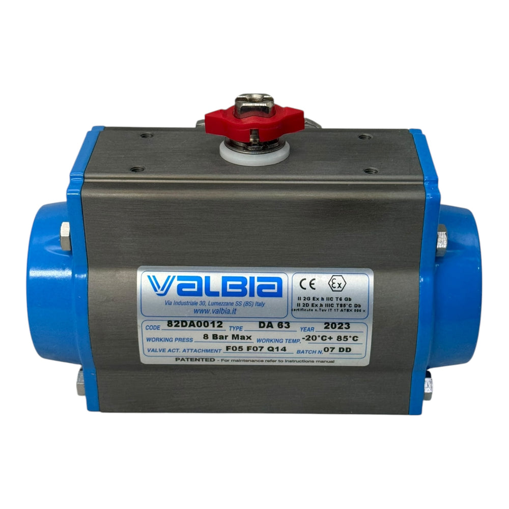 Valbia Pneumatik Schwenkantrieb DA63 82DA0012 Doppelwirkend 8 bar ATEX