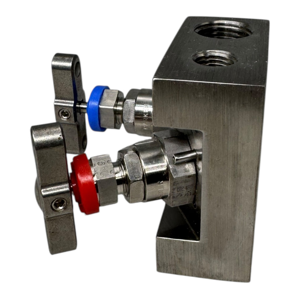 Parker HALS2VHP 2-Wege-Manifoldventil 1/2" NPT 316SS 260°C 689bar 10000psi