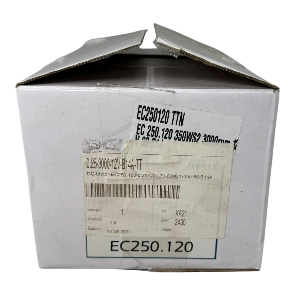 Transtecno EC250.120 DC Motor 12V 350W 3000rpm 1.12Nm IP40 B14A Antriebseinheit