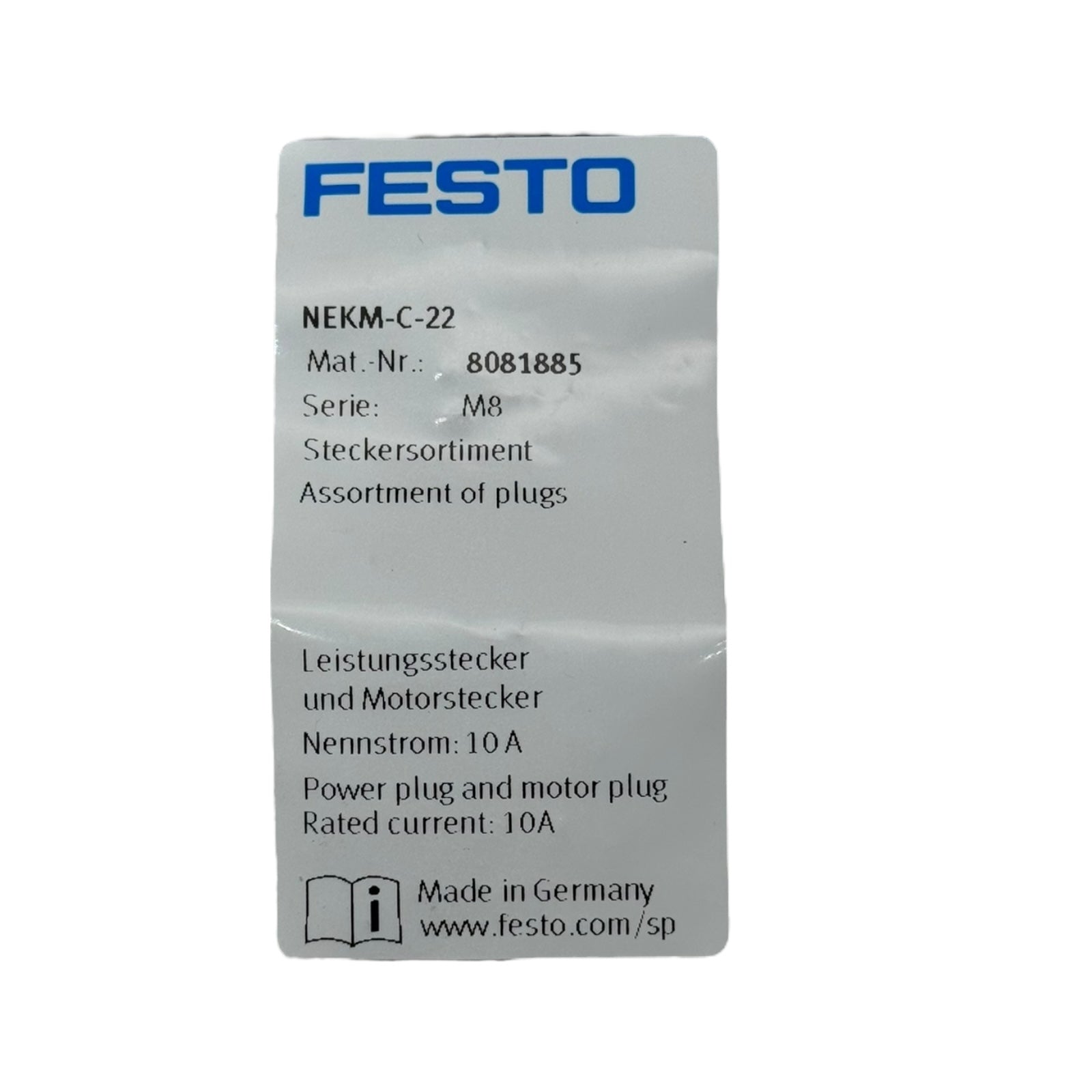 Festo CMMT-ST-C8-1C-EC-S0 Servoantriebsregler EtherCAT 24–48VDC 300W