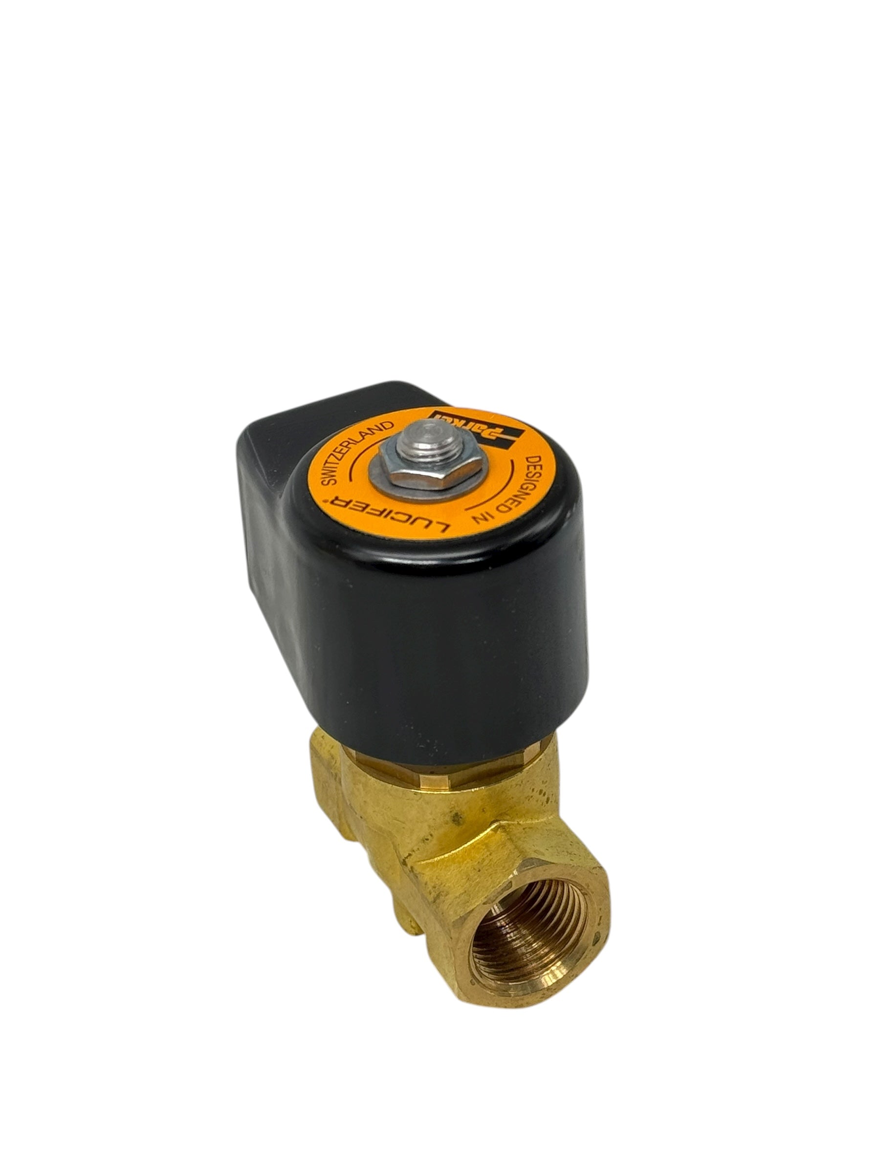 Parker Lucifer E121K4603 Magnetventil 2-Wege 24V 14W Messing 8,5mm