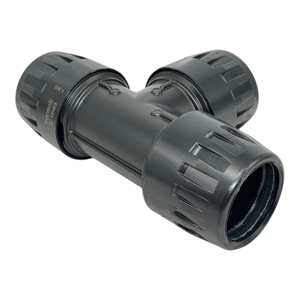 Parker Transair 6604 63 00 T-Stück DN63 Rohrverbinder PE-Fitting Druckluft