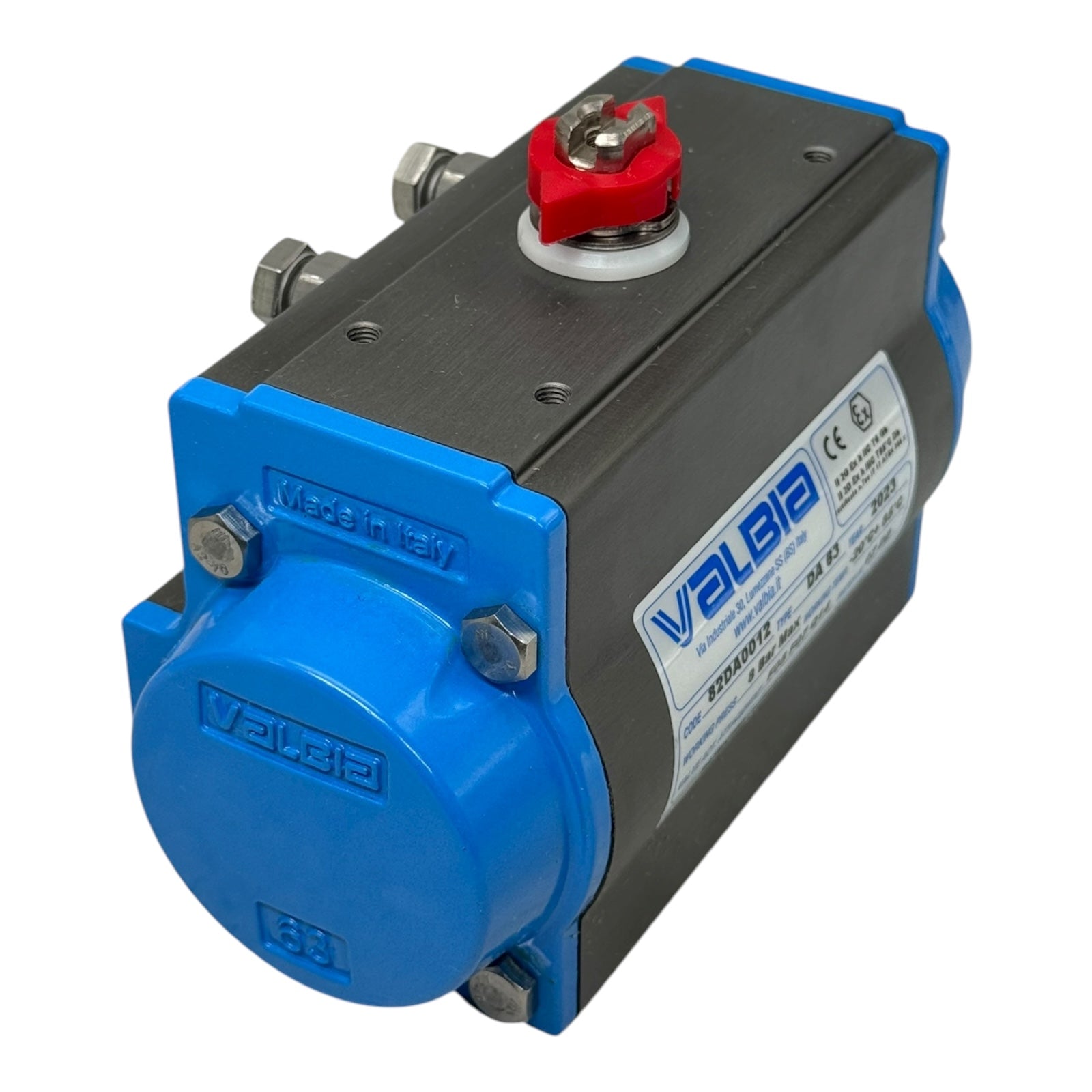 Valbia Pneumatik Schwenkantrieb DA63 82DA0012 Doppelwirkend 8 bar ATEX