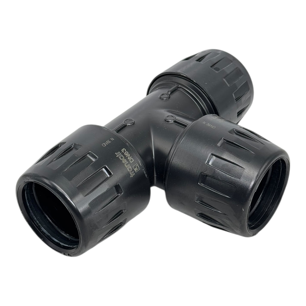 Parker Transair 6604 63 00 T-Stück DN63 Rohrverbinder PE-Fitting Druckluft