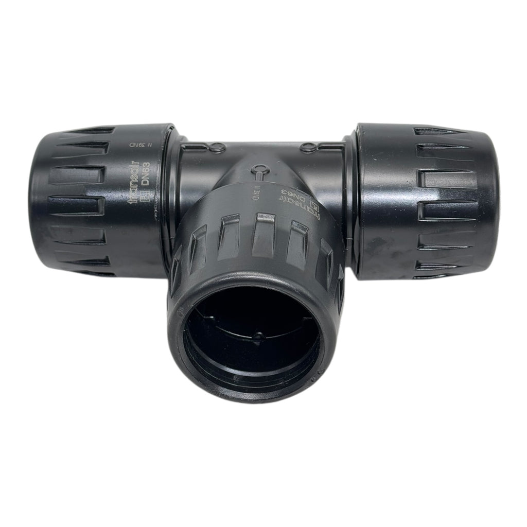 Parker Transair 6604 63 00 T-Stück DN63 Rohrverbinder PE-Fitting Druckluft